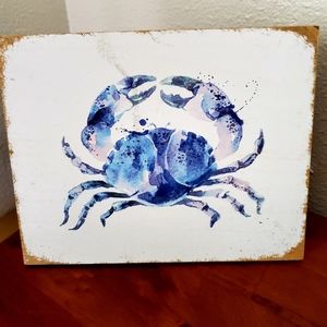 Crab picture/ Beach decor
